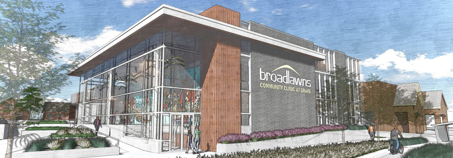 Rendering of Broadlawns Community Clinic at Drake